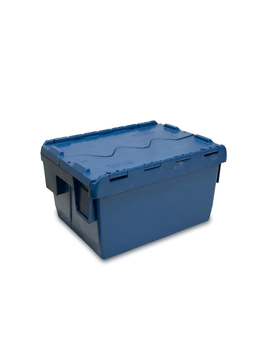 Green City International Plastic Storage Box with Lid Blue 27lt 1pcs
