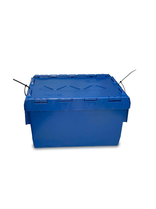 Green City International Plastic Storage Box with Lid Blue 27lt 1pcs