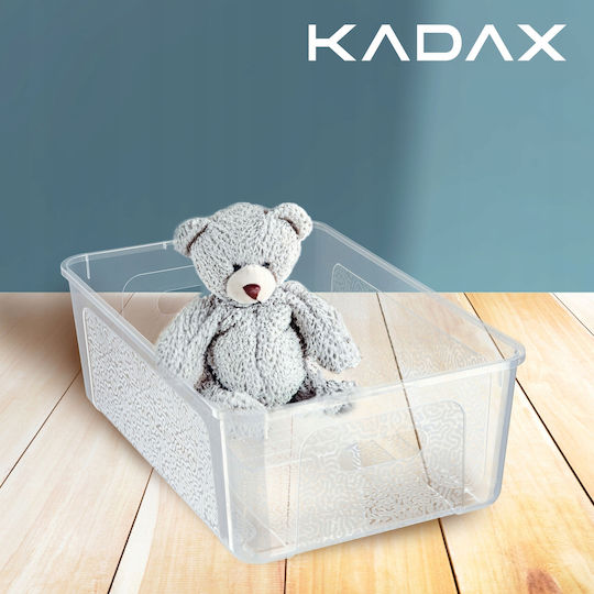 Kadax Пластмаса Кутия за съхранение с капак Прозрачен 11лт 1бр
