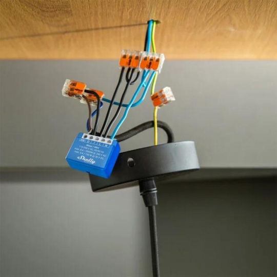 Shelly Qubino Wave 1 Mini Smart Switch 1 Καναλιού Wi-Fi, Z-Wave & RF 8A (με Ουδέτερο)