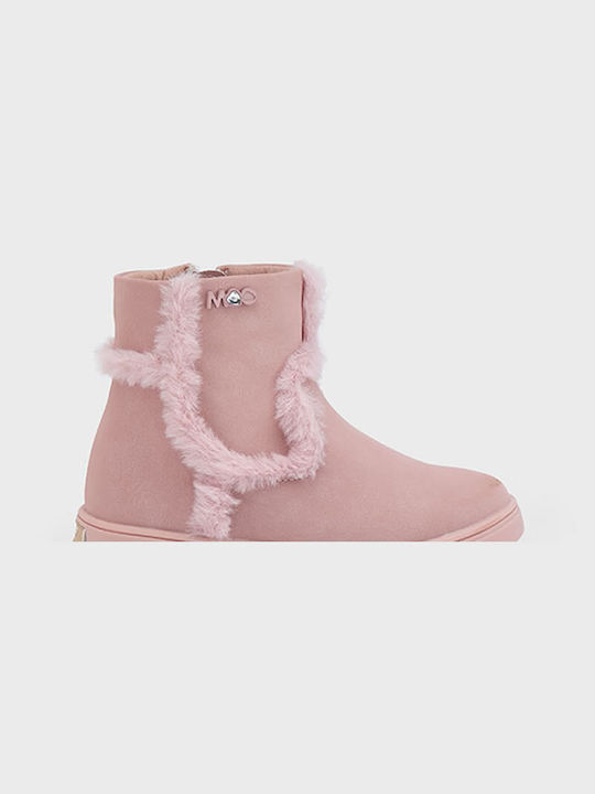 Mayoral Kids Boots with Zipper Pink