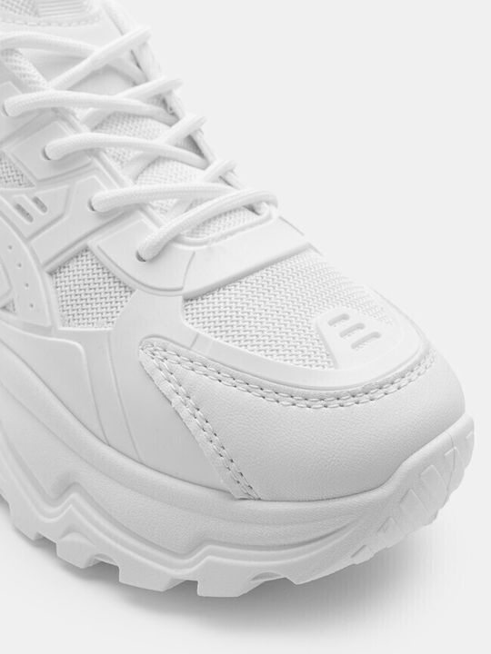 Monochrome Mesh Sneakers 4319804-white