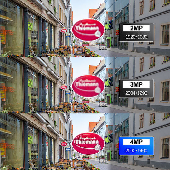 Sricam SH037 IP Κάμερα Παρακολούθησης Wi-Fi Full HD+ 4MP Αδιάβροχη με Αμφίδρομη Επικοινωνία και Φακό 4mm