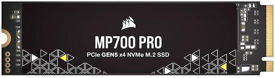 Corsair MP700 PRO SSD 1TB τύπου M.2 με σύνδεση PCI Express 5.0 (PS5 Compatible) CSSD-F1000GBMP700PNH