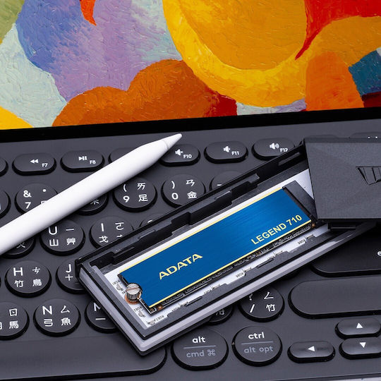 Adata Legend 710 SSD 1TB M.2 mit PCI Express 3.0 Kommunikationsprotokoll und Kühlkörper ALEG-710-1TCS