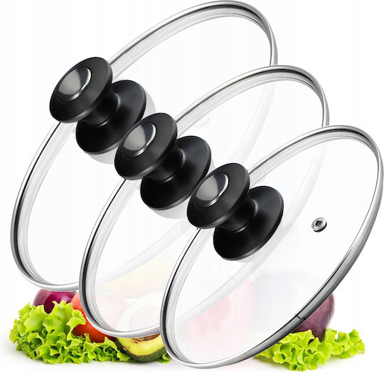 Kadax Kochgeschirrdeckel Für Glas-Topf 30cm 3Stücke 31570