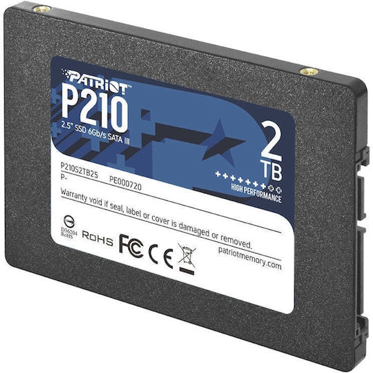 Patriot P210 SSD 2TB 2.5'' Type with SATA III Connection P210S2TB25