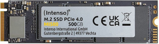Intenso MI500 SSD 500GB M.2 Type with PCI Express 4.0 Connection 3836450