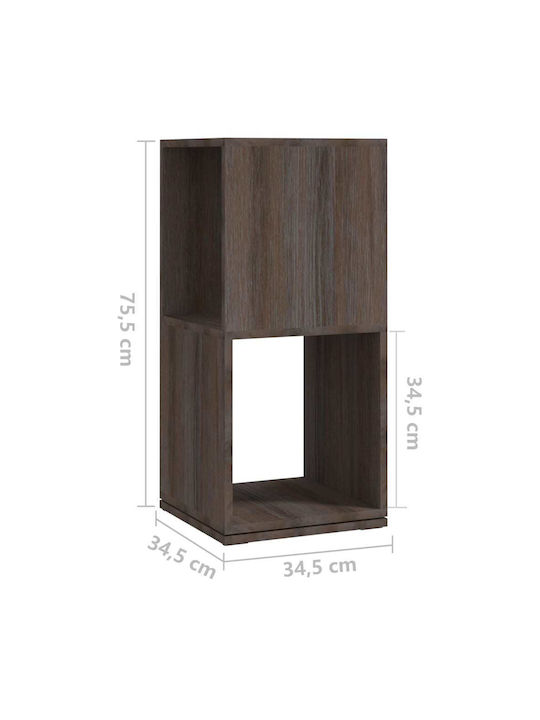 Gray Bookcase Sonoma 34.5x34.5x75.5 cm