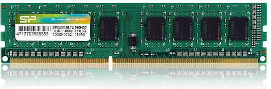 Silicon Power DDR3 με Module 1x8GB και Ταχύτητα 1600 για Desktop