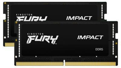 Kingston Fury Impact DDR5 32GB RAM με 2x16GB Modules και Ταχύτητα 6400 για Laptop