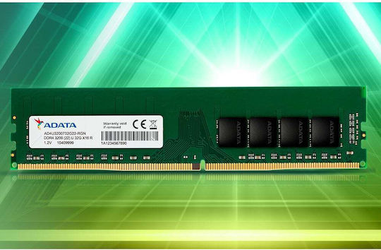 Adata Premier DDR4 with Module 1x8GB and Speed 3200 for Desktop
