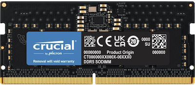 Crucial 64GB DDR5 RAM with 2 Modules (2x32GB) and 5600 Speed for Laptop