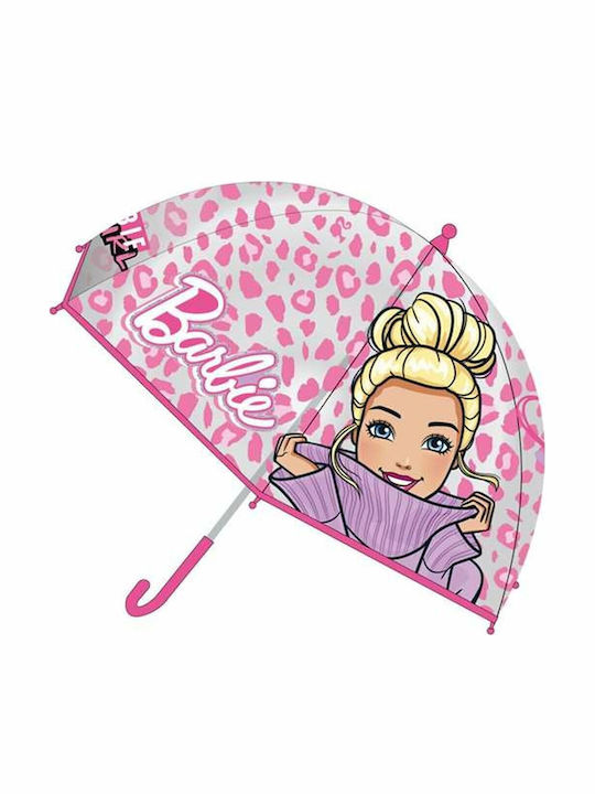 Cerda Παιδική Ομπρέλα Μπαστούνι Barbie Ροζ με Διάμετρο 45εκ.