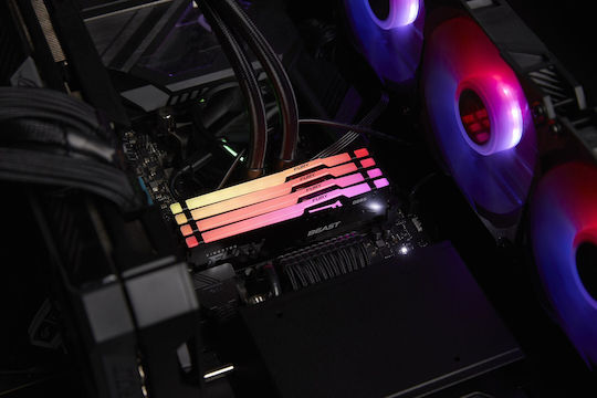 Kingston Fury Beast RGB DDR5 128GB RAM with 4x32GB Modules and Speed 5200 for Desktop