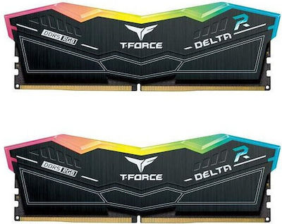 TeamGroup DELTAα RGB 32GB DDR5 RAM με 2 Modules (2x16GB) και Ταχύτητα 6000 για Desktop