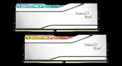 G.Skill Trident Z5 Royal 32GB DDR5 RAM cu 2 module (2x16GB) și Viteză 7200 pentru Desktop