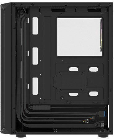 Natec Fury Shobo SH4F Gaming Midi Tower Κουτί Υπολογιστή με Πλαϊνό Παράθυρο και RGB Φωτισμό Μαύρο