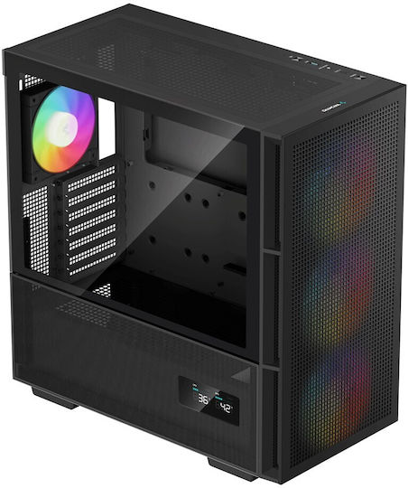 Deepcool CH560 Digital Gaming Midi Tower Κουτί Υπολογιστή με Πλαϊνό Παράθυρο και RGB Φωτισμό Μαύρο