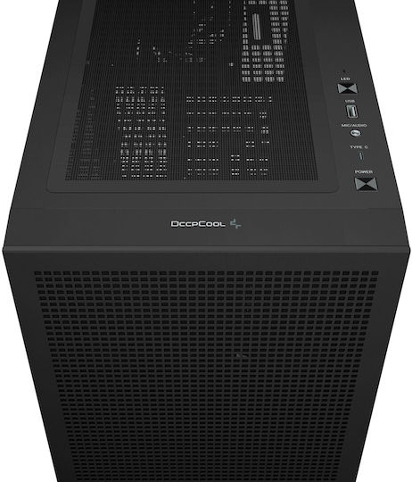 Deepcool CH560 Digital Gaming Midi Tower Κουτί Υπολογιστή με Πλαϊνό Παράθυρο και RGB Φωτισμό Μαύρο