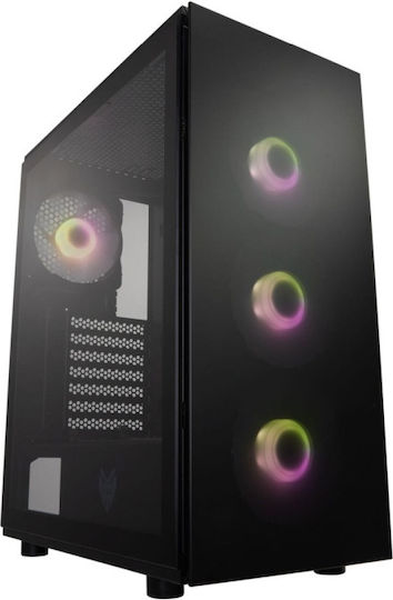 Fractal Design FD-C-NOR1X-04 Gaming Midi Tower Κουτί Υπολογιστή με Πλαϊνό Παράθυρο Chalk White