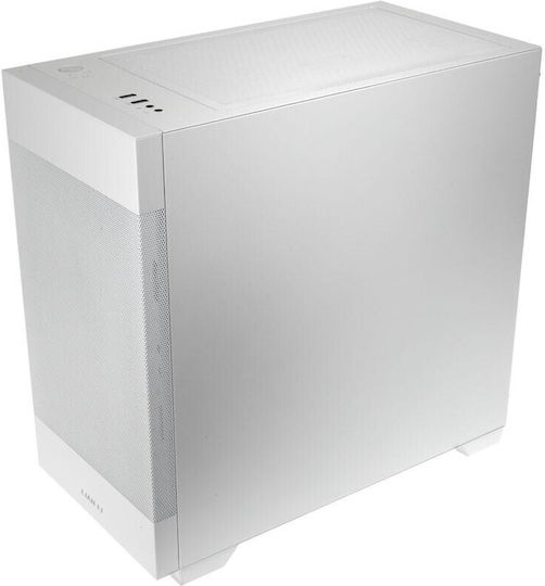 Lian Li 205M Mesh Gaming Mini Tower Κουτί Υπολογιστή με Πλαϊνό Παράθυρο Snow