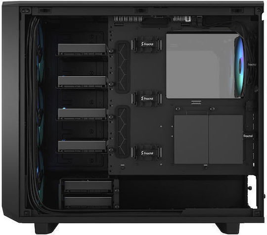 Fractal Design Meshify 2 Gaming Midi Tower Κουτί Υπολογιστή με Πλαϊνό Παράθυρο και RGB Φωτισμό Black TG Light Tint