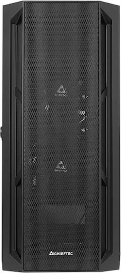 Chieftec APEX AIR Gaming Midi-Turm Computergehäuse mit Seitenfenster Schwarz