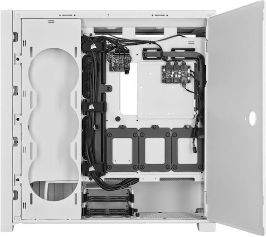 Corsair iCUE 5000X RGB QL Gaming Midi Tower Computer Case with Side Window White