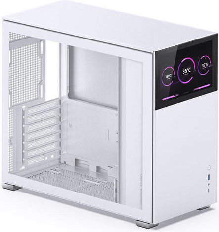 Jonsbo D41 Screen Gaming Midi Tower Κουτί Υπολογιστή με Πλαϊνό Παράθυρο Λευκό
