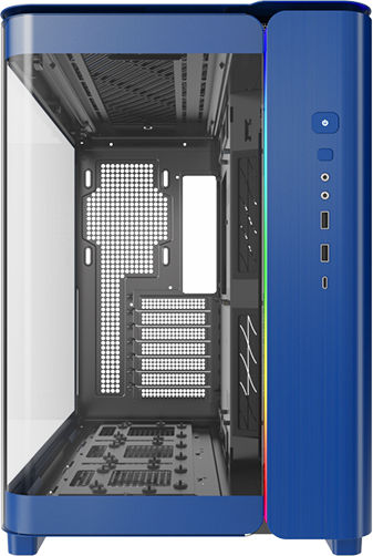 Montech King 95 Gaming Midi-Turm Computergehäuse mit Seitenfenster Blau