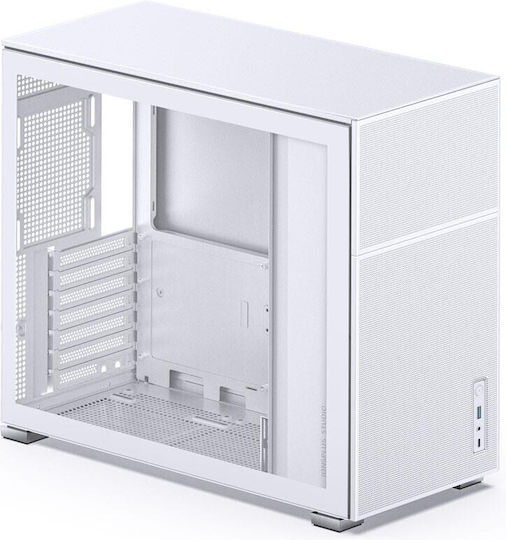 Jonsbo D41 Mesh Gaming Midi Tower Κουτί Υπολογιστή με Πλαϊνό Παράθυρο Λευκό