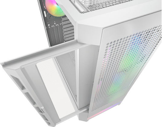 Cougar Airface RGB Gaming Midi Tower Computer Case with Side Window White