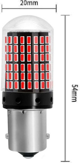 Lămpi Autoturismului BA15S / P21W Canbus LED Roșu 12V 20W 2buc