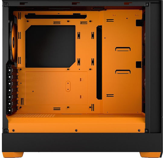 Fractal Design Pop Air Gaming Mini Tower Κουτί Υπολογιστή με Πλαϊνό Παράθυρο και RGB Φωτισμό RGB Orange Core