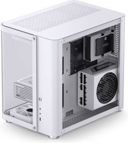 TK-2 2.0 Gaming Midi Tower Computer Case with Side Window White