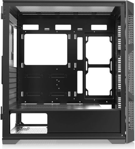 Raijintek Ponos Ultra MS4 Gaming Full Tower Κουτί Υπολογιστή με Πλαϊνό Παράθυρο και RGB Φωτισμό Μαύρο