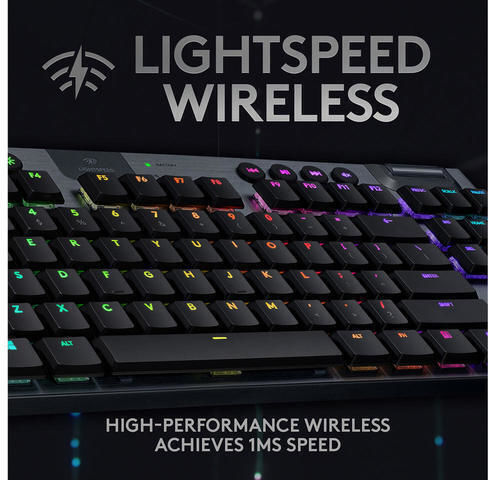 Logitech G915 TKL Wireless Gaming Mechanical Keyboard Tenkeyless with GL Linear switches and RGB lighting (English US)