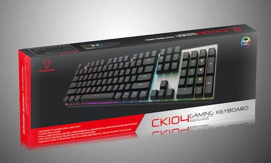 Motospeed Inflictor CK104 Гейминг Механична Клавиатура с Outemu Blue Превключватели и RGB Осветление (Английски US)