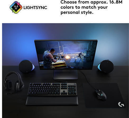 Logitech G513 Gaming Mechanische Tastatur mit GX Braun Schaltern und RGB-Beleuchtung (Englisch US)