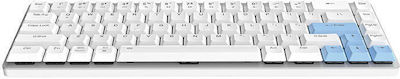 Dareu EK868 Drahtlos Gaming Mechanische Tastatur 60% mit Benutzerdefiniert Blau Schaltern und Beleuchtete Tasten (Englisch US) Weiß