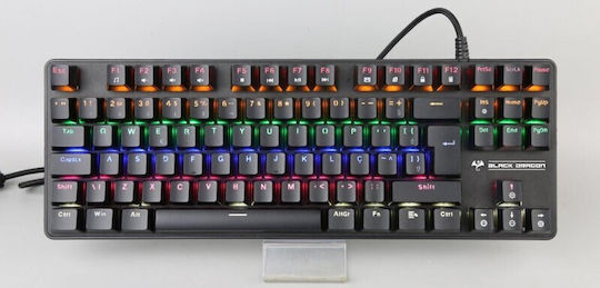 Conceptum Black Dragon K901 Gaming Μηχανικό Πληκτρολόγιο Tenkeyless με Custom Blue διακόπτες και RGB φωτισμό (Αγγλικό US)
