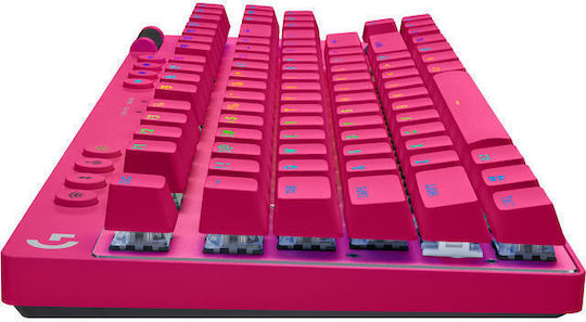 Logitech Pro X TKL Wireless Gaming Mechanical Keyboard Tenkeyless with RGB lighting (English US) Pink