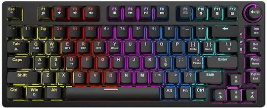 Savio Phenix Red Pudding Drahtlos Gaming Mechanische Tastatur mit Gateron Rot Schaltern und RGB-Beleuchtung (Englisch US)