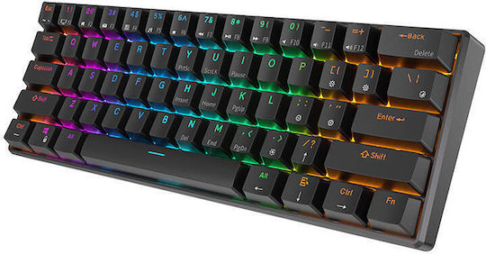 Royal Kludge RK61 Wireless Gaming Mechanical Keyboard 60% with Custom Brown Switches and RGB Lighting English US