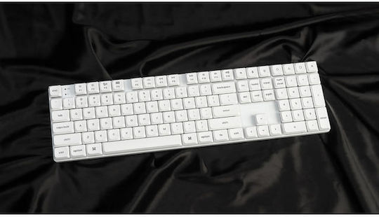 Keychron K5 Pro Gaming Keyboard with Gateron Blue switches and RGB lighting (English US) White