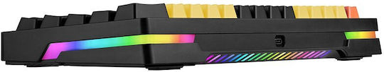 Tracer Gamezone EVO2 Gaming Mechanical Keyboard 65% with Custom switches and RGB lighting (English US) Yellow