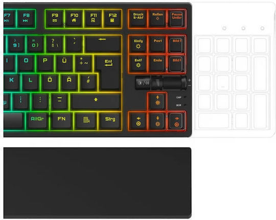 HAMA uRage Exodus 860 Mechanical Gaming Mechanical Keyboard with Custom Red switches and RGB lighting (English US)