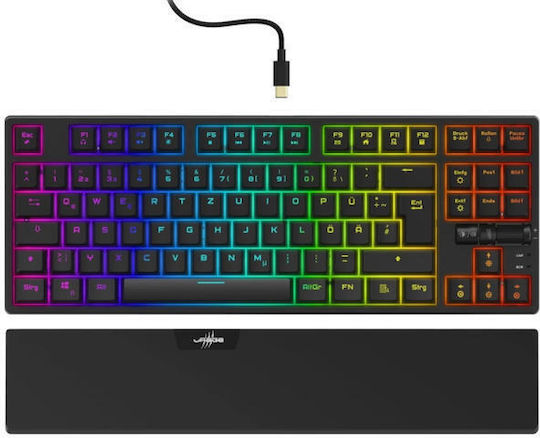 HAMA uRage Exodus 860 Mechanical Gaming Mechanical Keyboard with Custom Red switches and RGB lighting (English US)