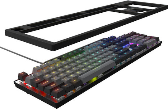Lorgar AZAR 514 Gaming Μηχανικό Πληκτρολόγιο με Custom διακόπτες και RGB φωτισμό (Αγγλικό US)